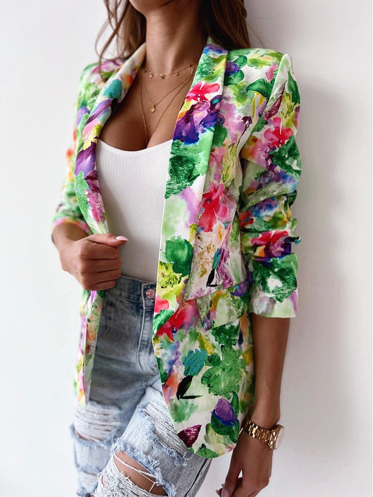 Lune London | Women's Blazer with Floral Pattern Business Casual and Stylish