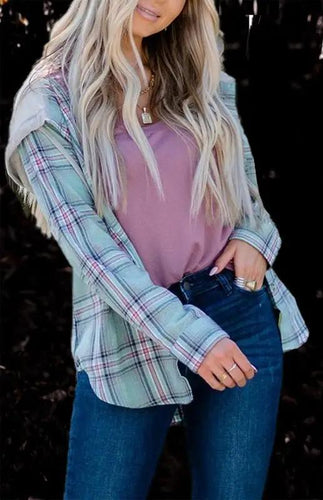 Lune London | Women's Hoodie Button-Down Leisure Shirt Jacket