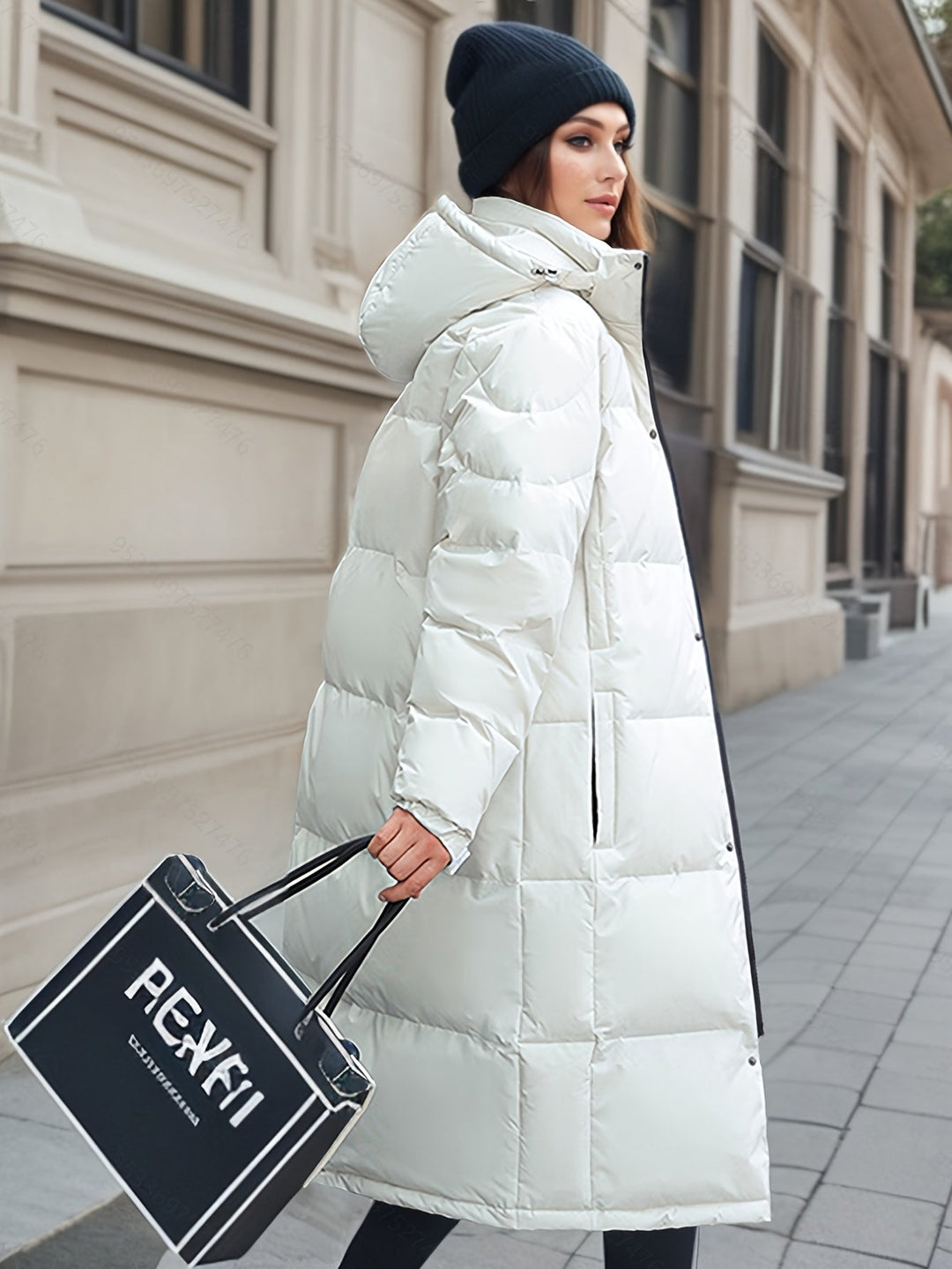 Lune London | Women's Long Down Coat with Hood for Autumn/Winter