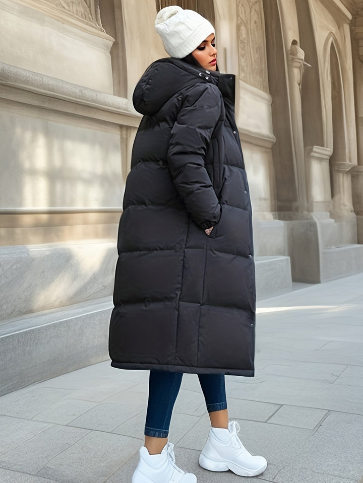 Lune London | Women's Long Down Coat with Hood for Autumn/Winter