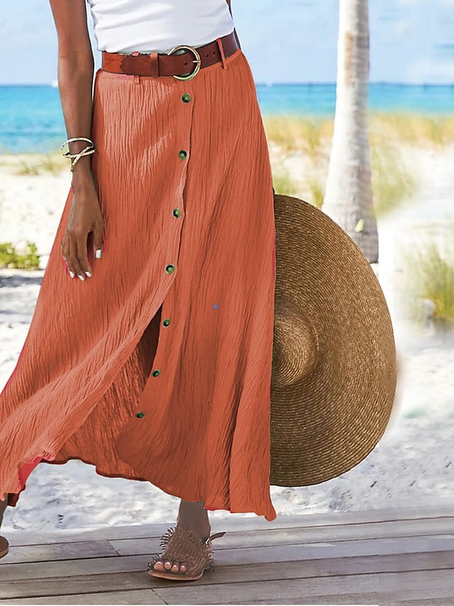 Lune London | Long linen skirt for women Zelda