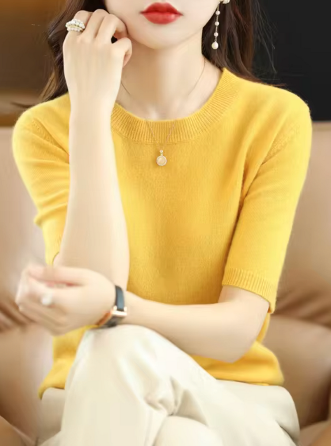 Lune London | Short-Sleeved Wool Sweater