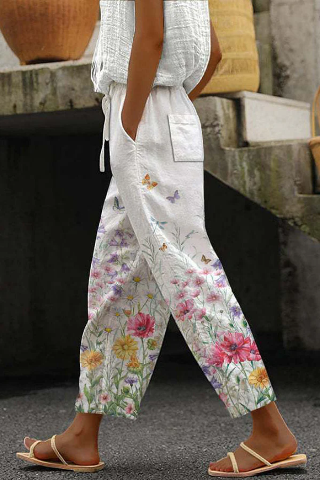 Lune London | Casual Unique Printed Button Pocket Pants