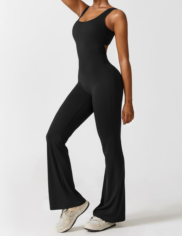 Lune London | V-Back Flared Jumpsuit
