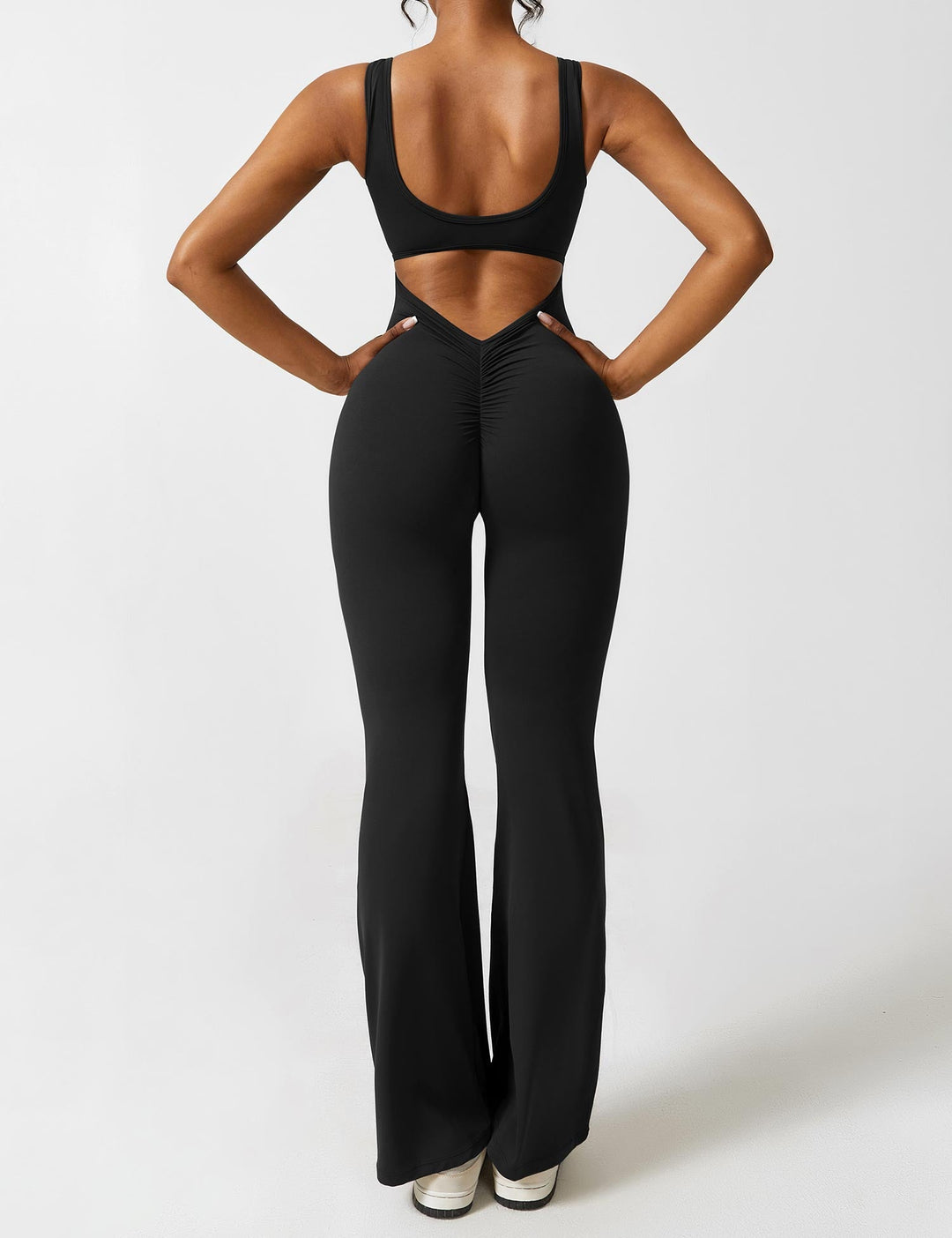 Lune London | V-Back Flared Jumpsuit