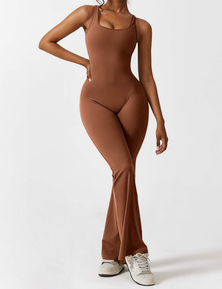 Lune London | V-Back Flared Jumpsuit