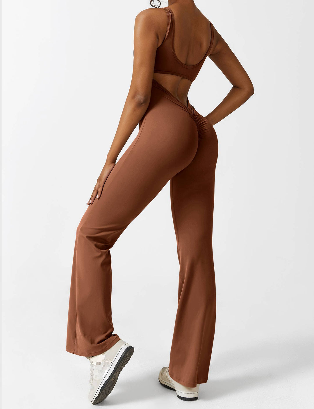 Lune London | V-Back Flared Jumpsuit