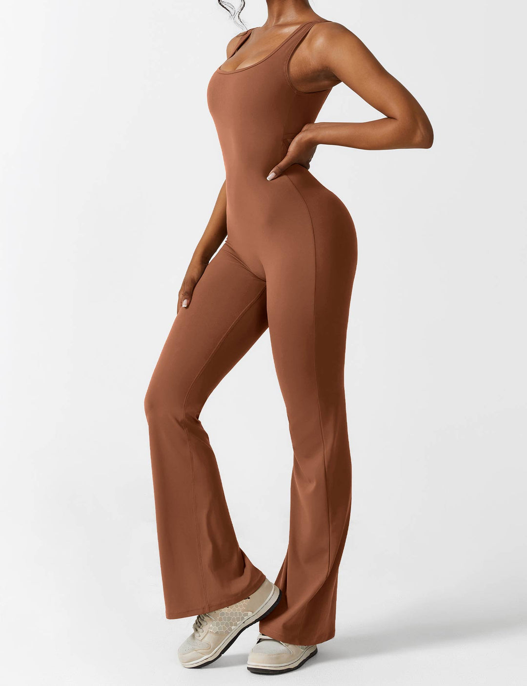 Lune London | V-Back Flared Jumpsuit