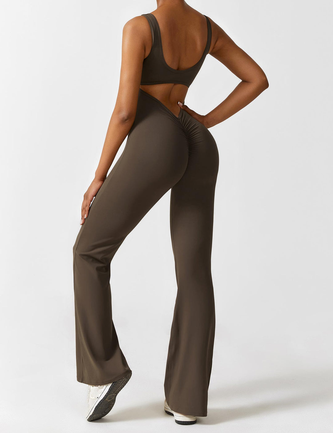 Lune London | V-Back Flared Jumpsuit