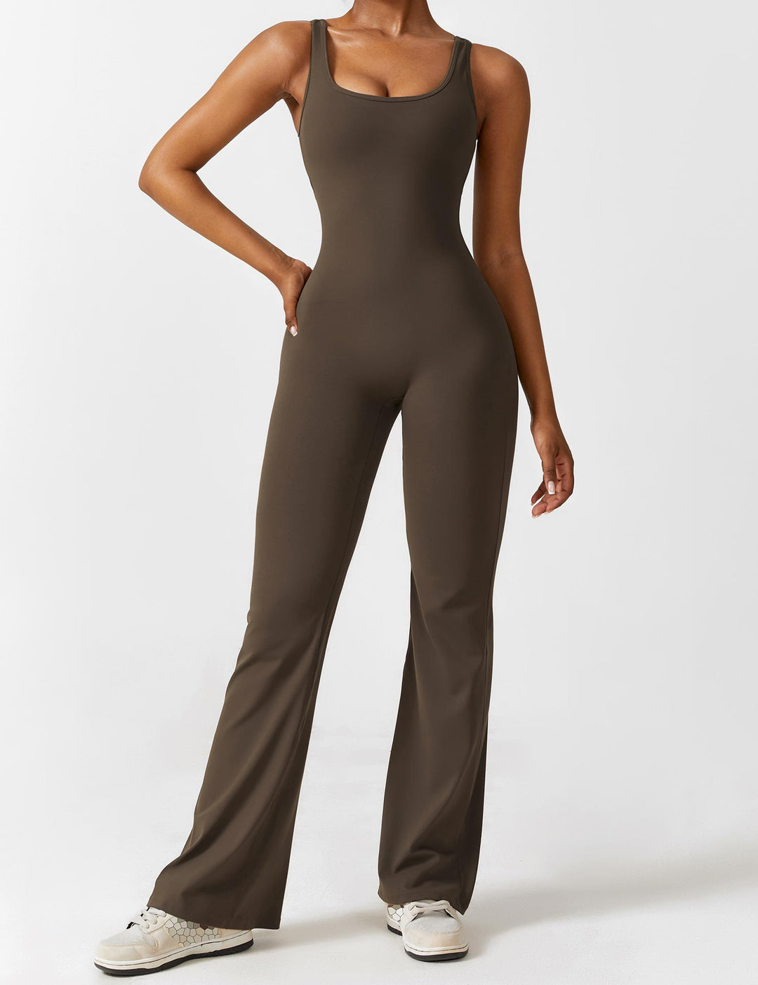 Lune London | V-Back Flared Jumpsuit
