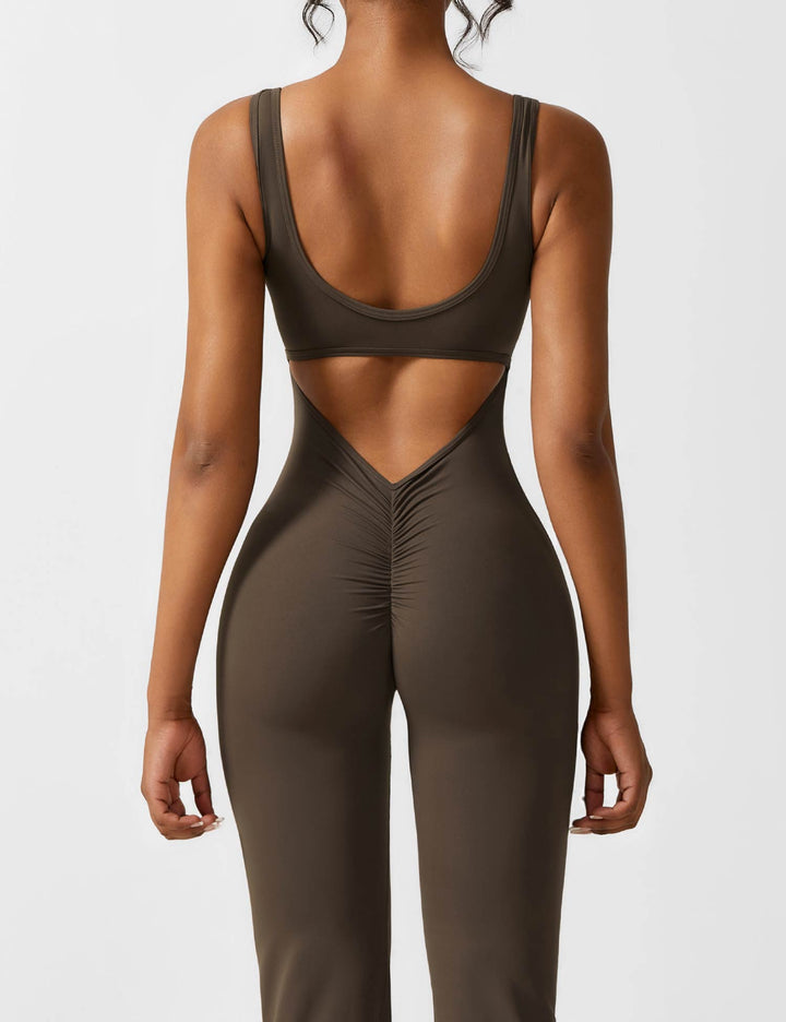 Lune London | V-Back Flared Jumpsuit