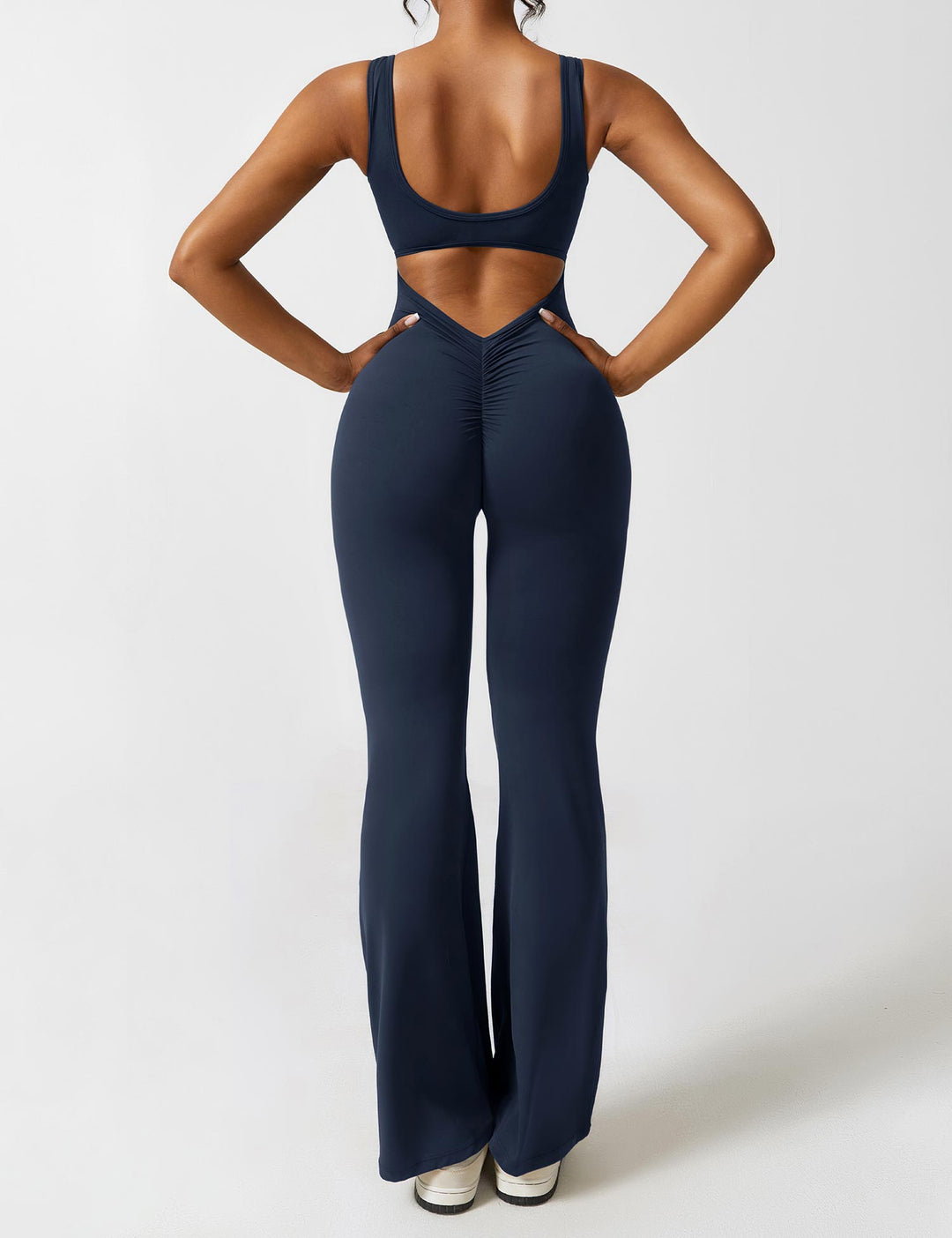Lune London | V-Back Flared Jumpsuit