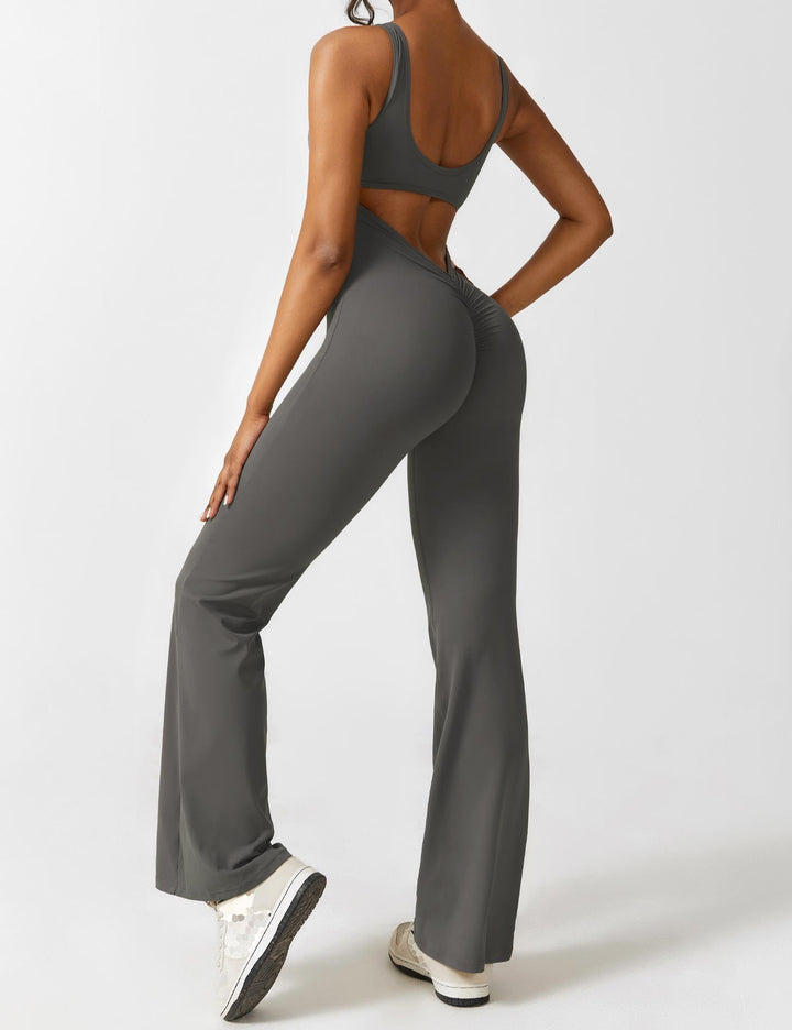 Lune London | V-Back Flared Jumpsuit