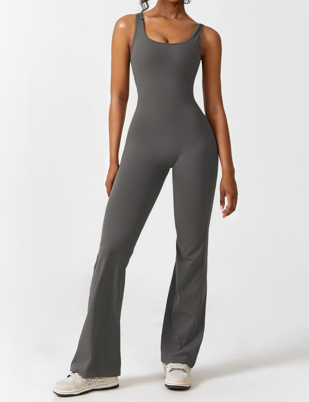 Lune London | V-Back Flared Jumpsuit
