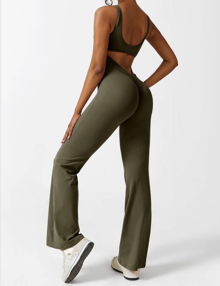 Lune London | V-Back Flared Jumpsuit