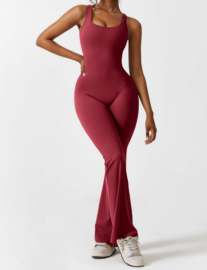 Lune London | V-Back Flared Jumpsuit