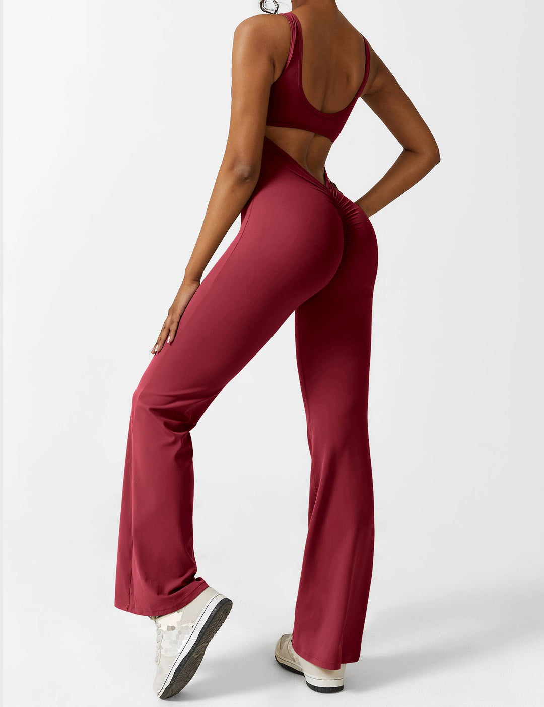 Lune London | V-Back Flared Jumpsuit