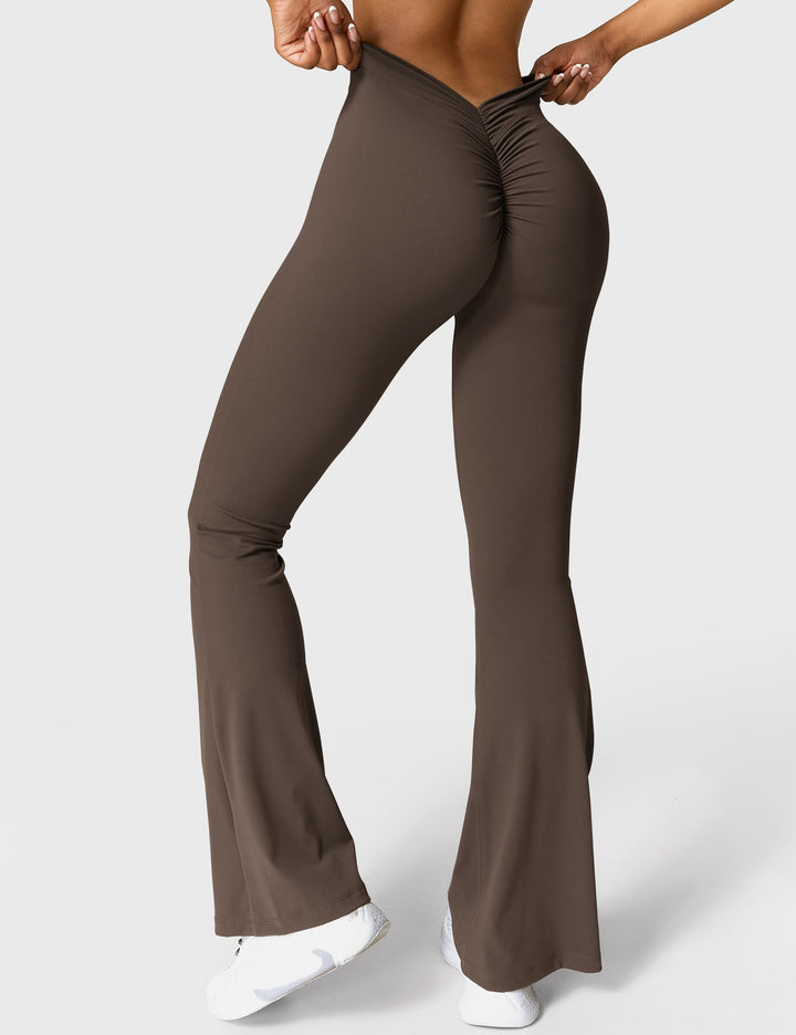 Lune London | Flared leggings with V-neck