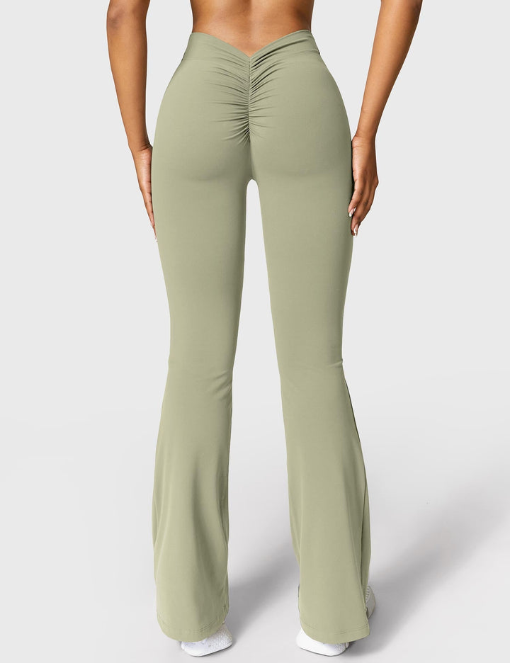 Lune London | Flared leggings with V-neck
