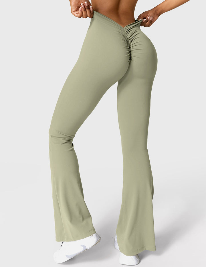 Lune London | Flared leggings with V-neck