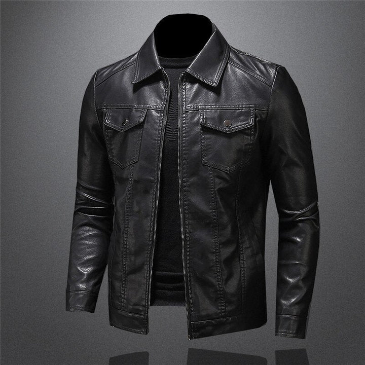 Lune London | Faux leather jacket in classic streetwear style - Elegant transitional jacket for everyday life and leisure